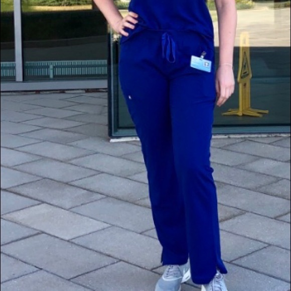 FIGS Kade Scrub Pants - Deep Royal Blue Large Tall - Picture 2 of 2